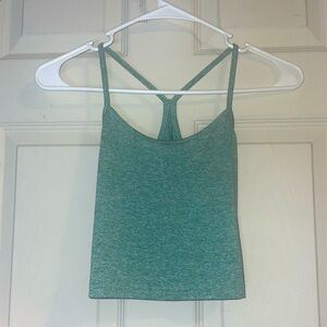 Mint green Space Dye Crop Cami Top